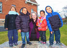 Joan DiBlasi and Astor kids