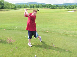 Astor students golfing