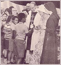 Cardinal Cooke w/ Mrs. Vincent Astor, Rhinebeck, 1973