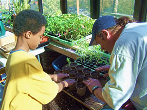 Gardening at Astor Residential Care Programs