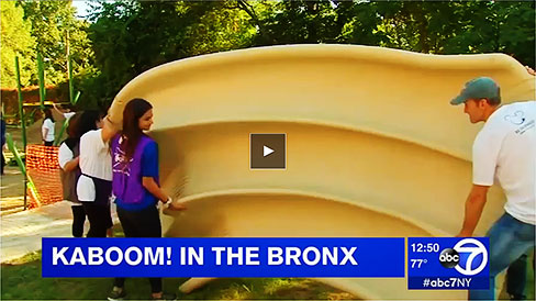 VIDEO: ABC TV coverage of Bronx KaBoom! playground building